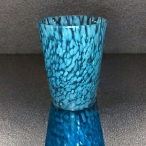 Vintage blue Art Glass Tumbler 🩵 #Glassware #Art #Tumbler 🎨✨🏺